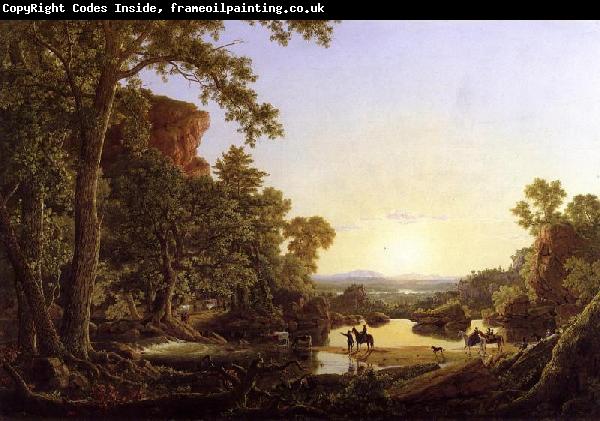 Frederic Edwin Church Hooker and Company Journeying through the Wilderness from Plymouth to Hartford in 1636